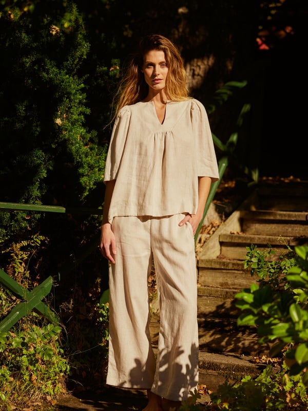 Ellie Linen Top