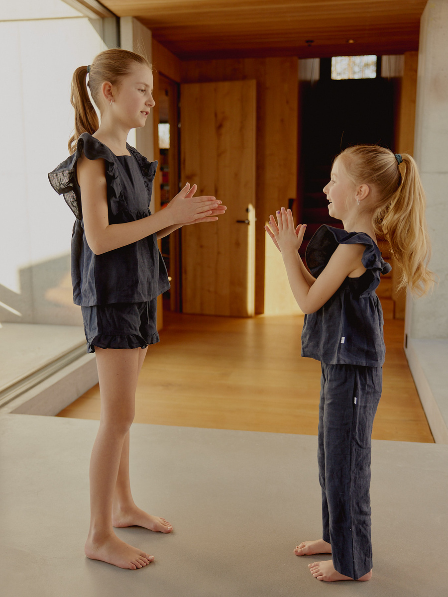 KIDS Zoe linen pants