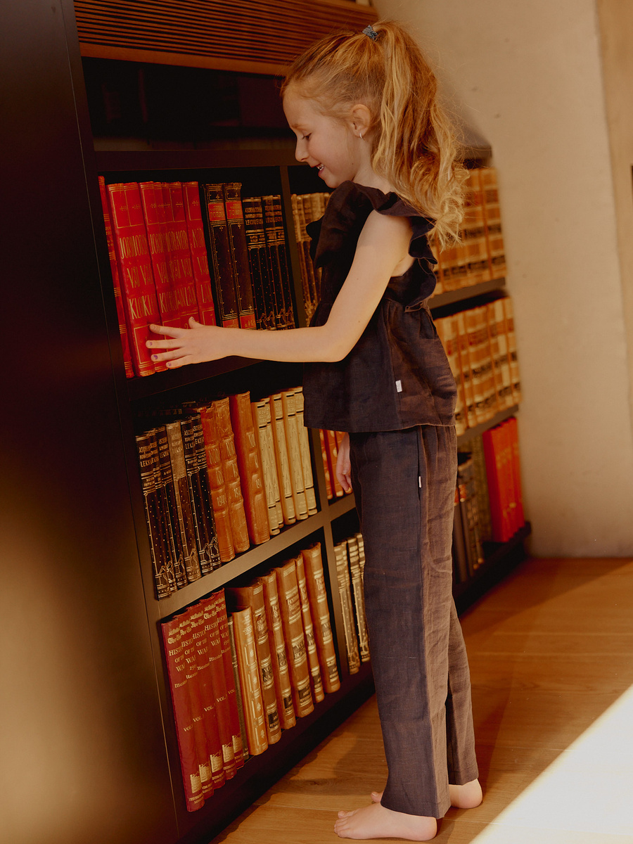 KIDS Zoe linen pants