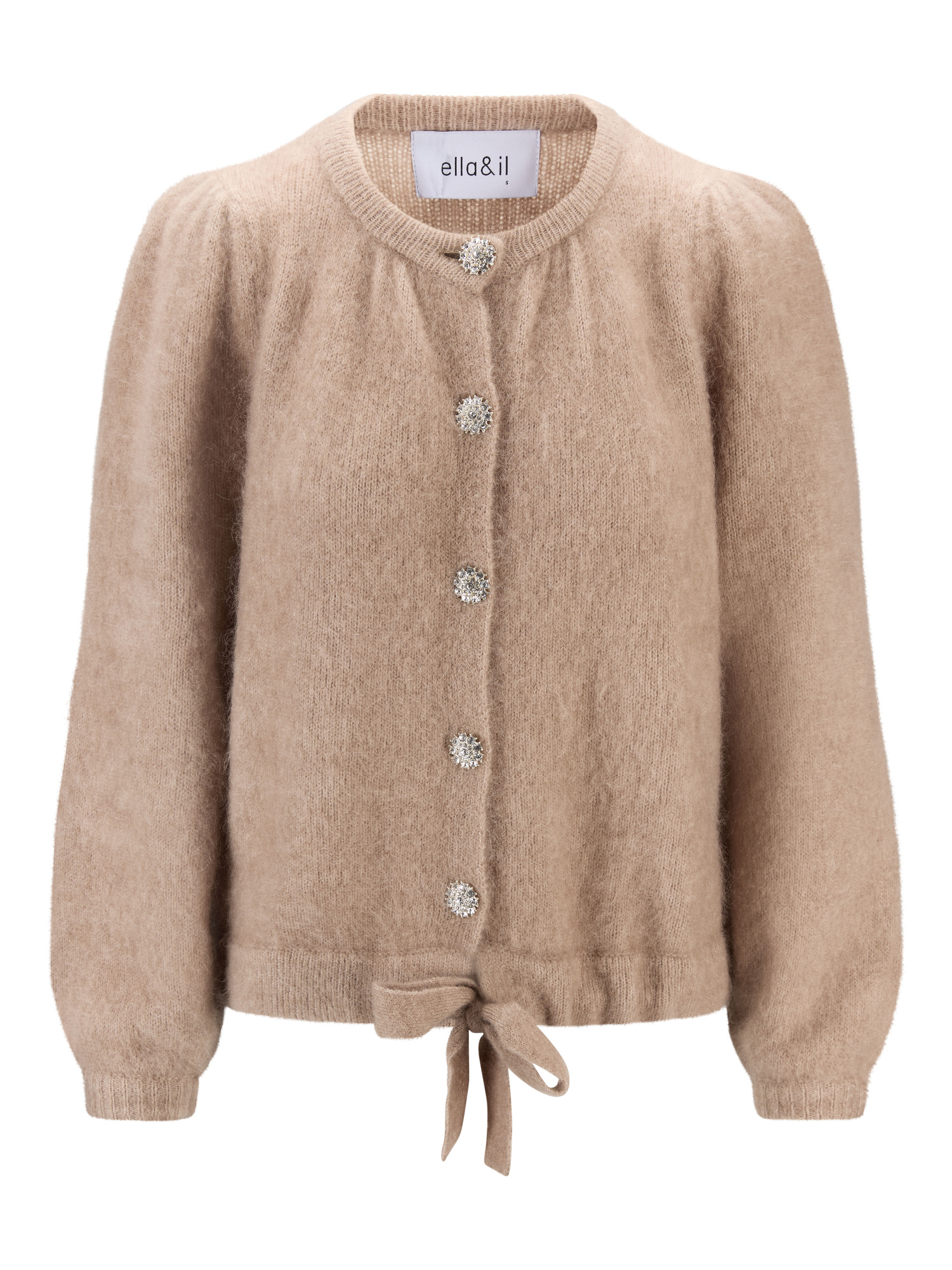 Franca Lux Chunky Cardigan, Hazel Beige - Ella&il