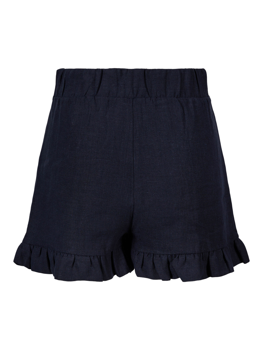 Simon Miller Mina Linen Fringe Short in Natural Shell