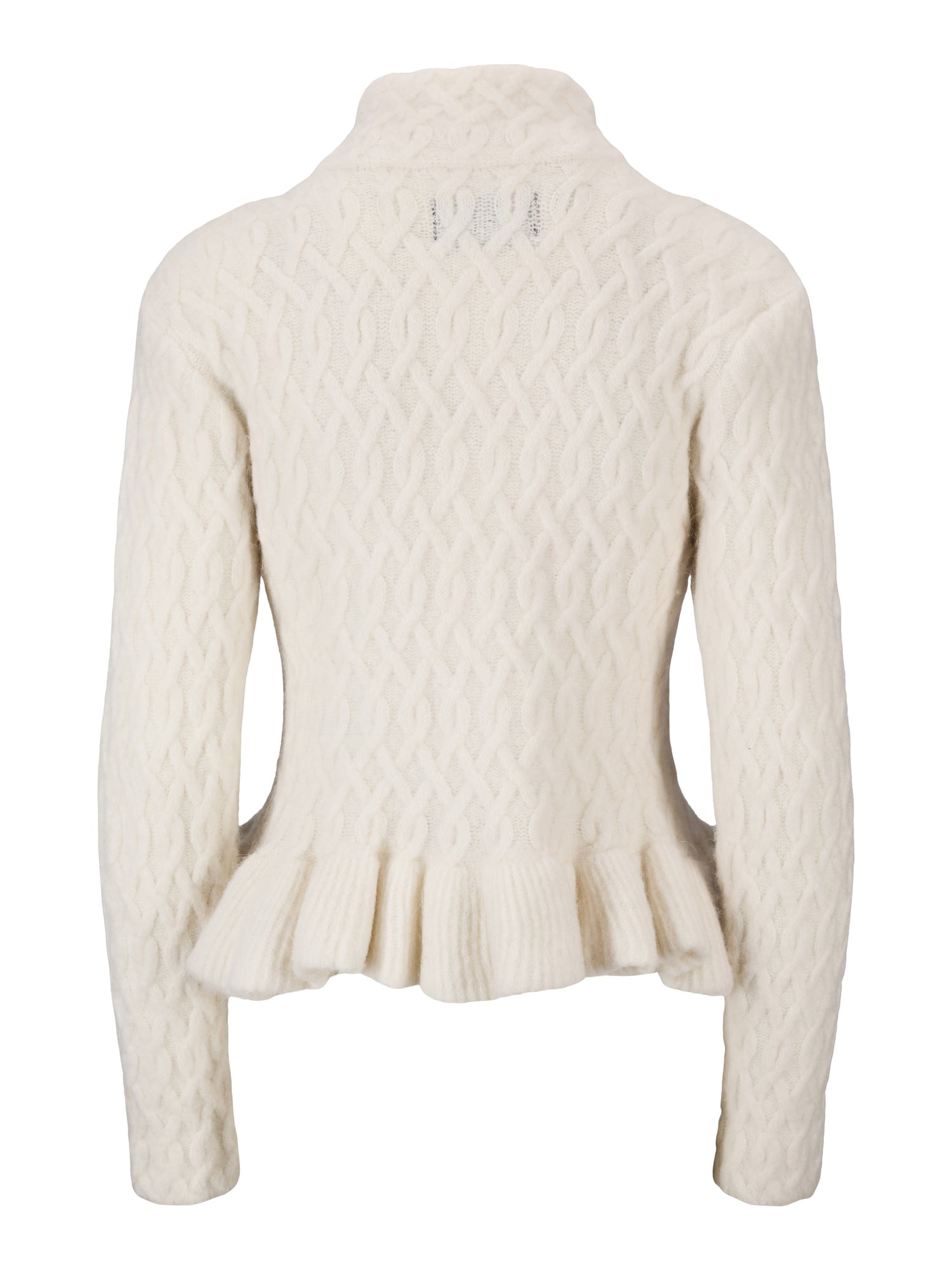 Lene Alpaca Cardigan - cable-knit alpaca cardigan
