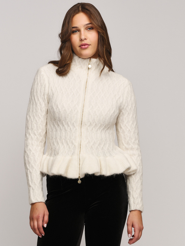 yilon イロン Joli Fille cardigan IVORY Girly Girl New York Bow Cardigan - Ivory | Fashion Nova