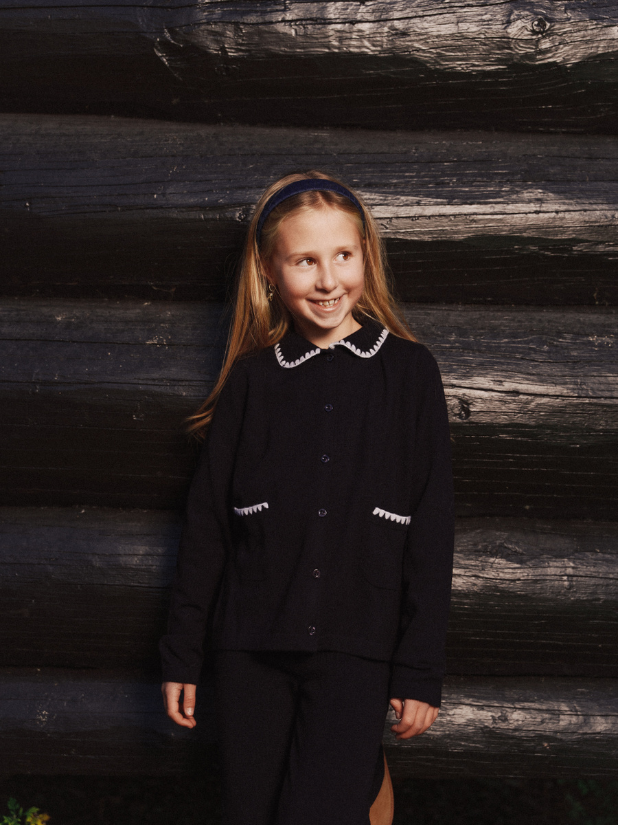 KIDS Johanne merino cardigan