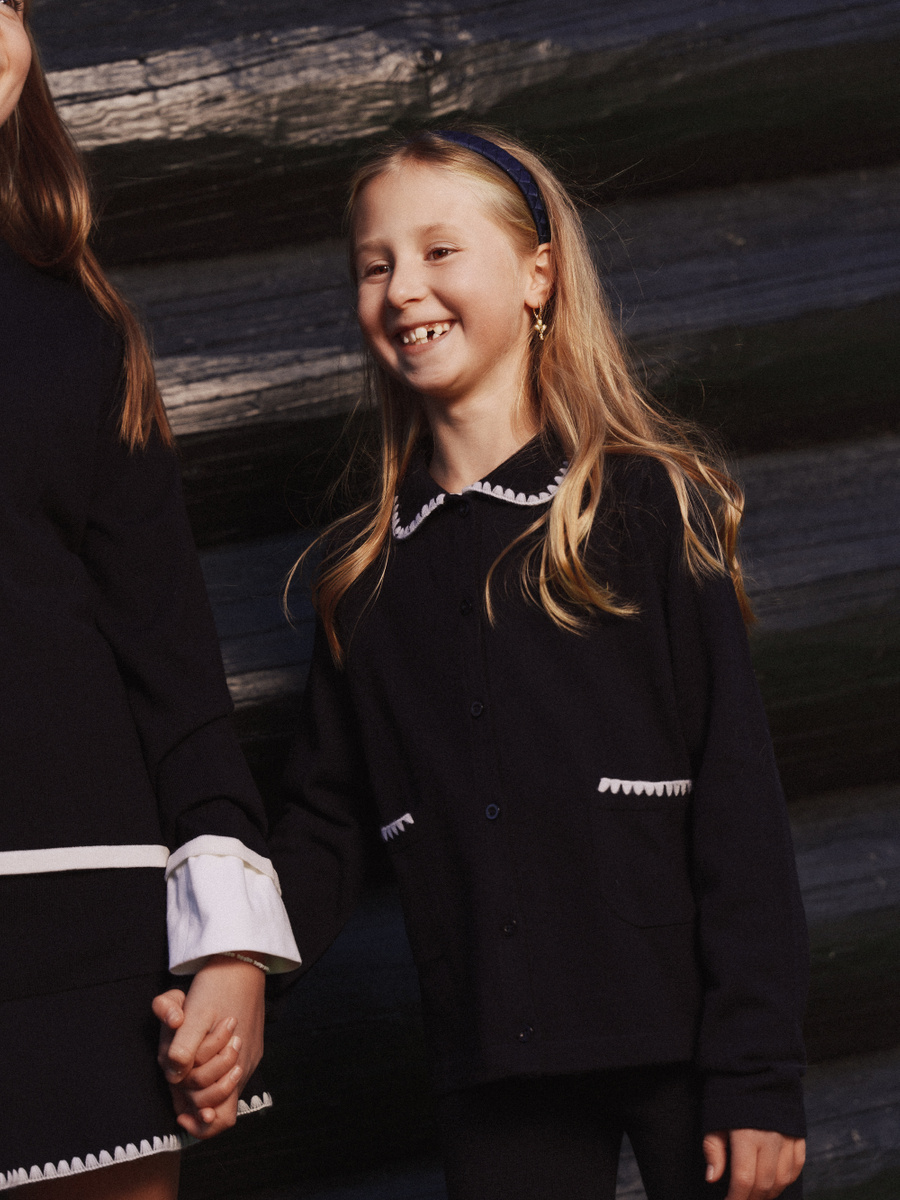 KIDS Johanne merino cardigan