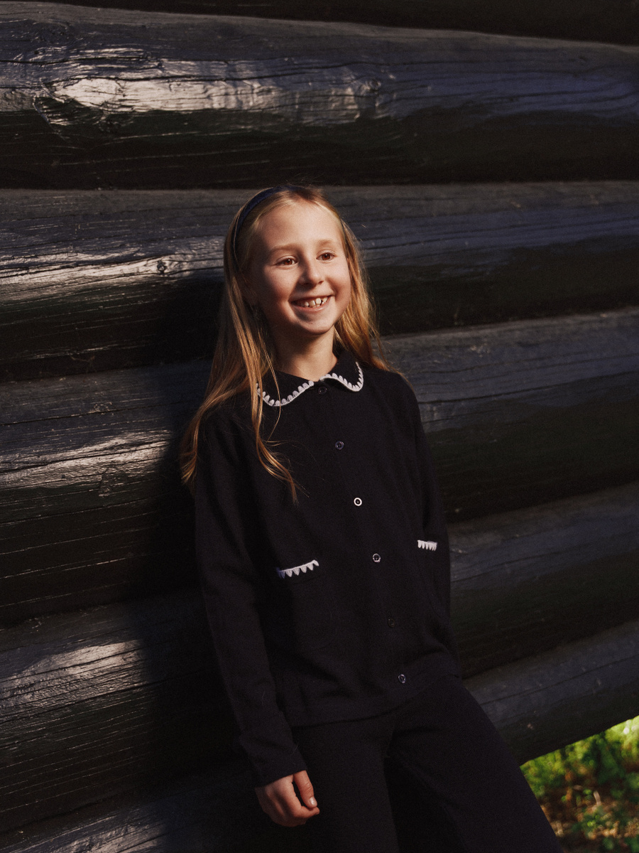 KIDS Johanne merino cardigan