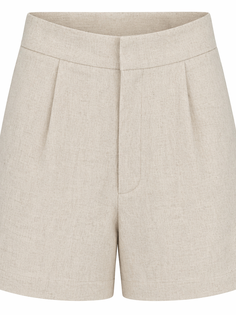 Freya Solid Linen Shorts