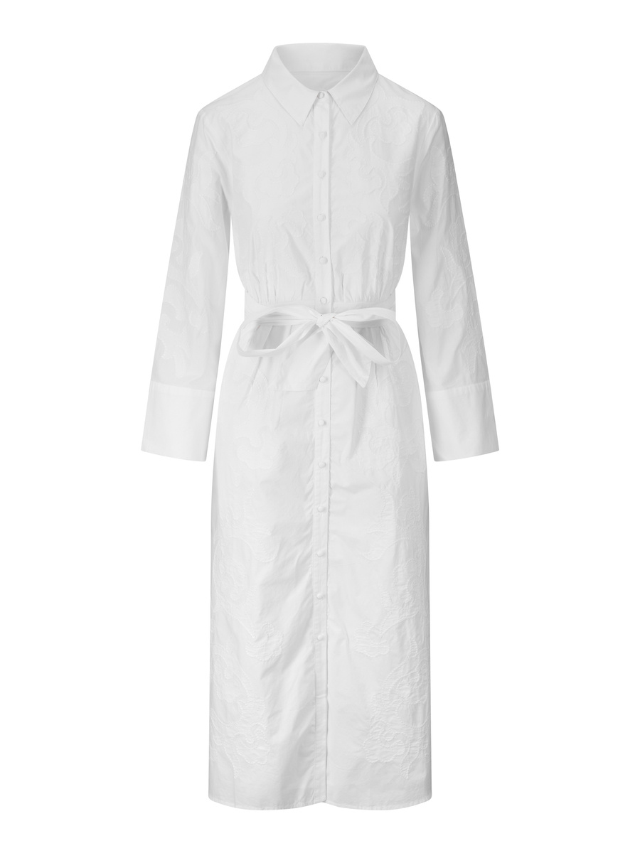 2WAY DRAPE SLEEVE EMBROIDERY DRESS白Sk650 EMBROIDERED DRESS ZW COLLECTION - White | ZARA Canada