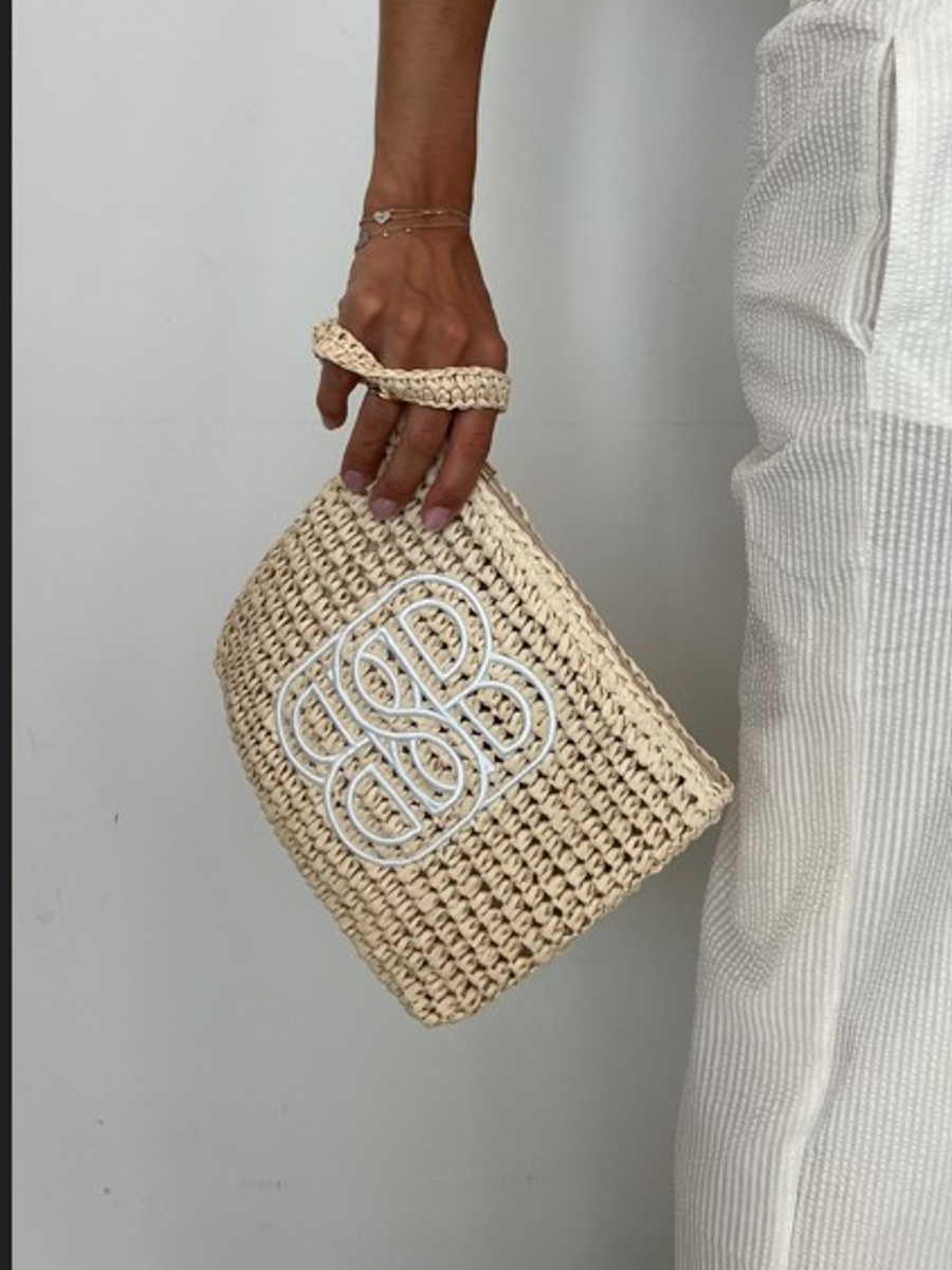 Mim Straw Clutch