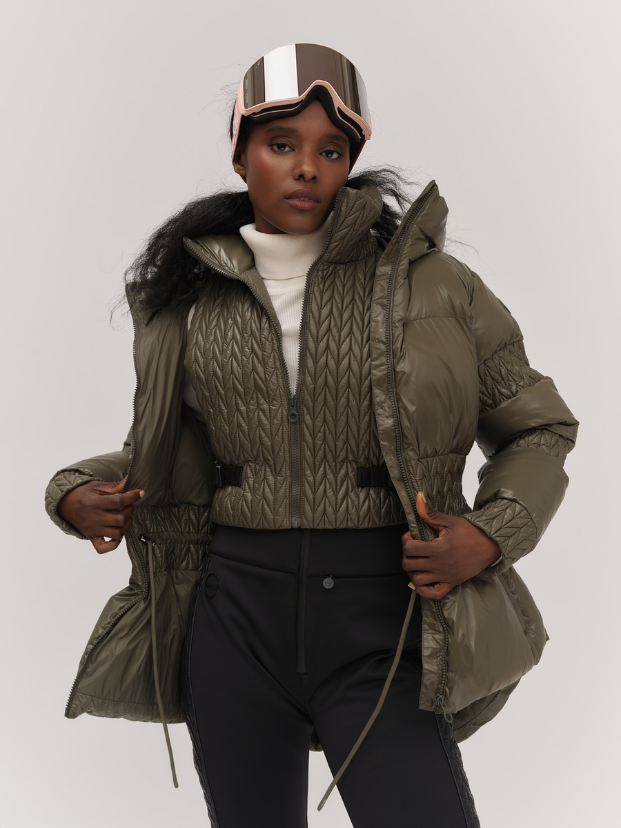 Bonnie Braided Down Vest