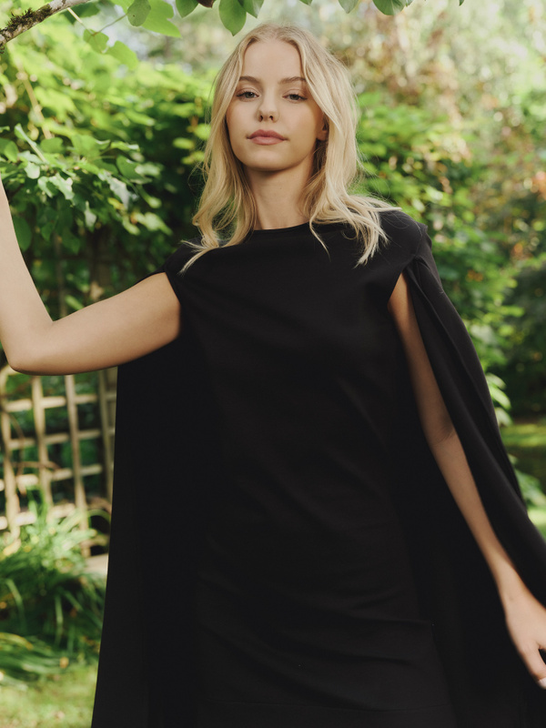 black anniversary dress Lene Colour:Brown ss1 boohoo Women's Asymmetric Drape Venetia is a standout