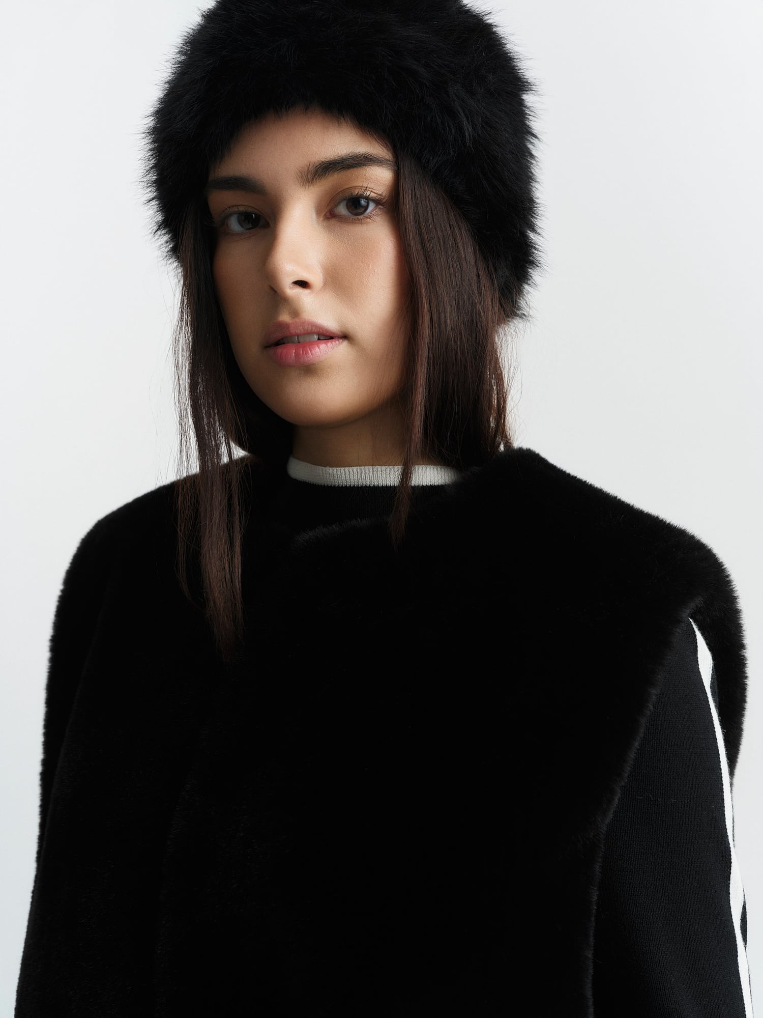 小物 mia hat&accssory fur hood Mia Fake Fur Headband - ella&il