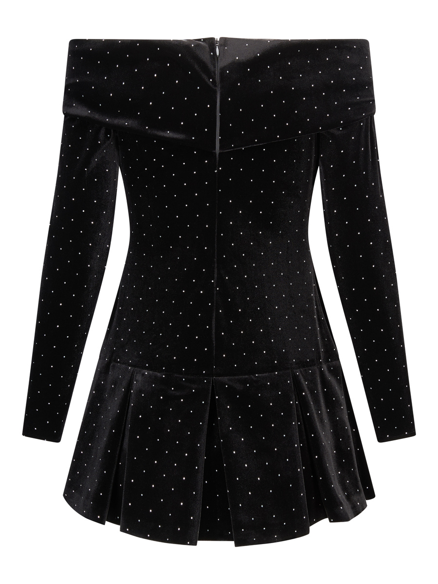 Colette Stud Velour Dress