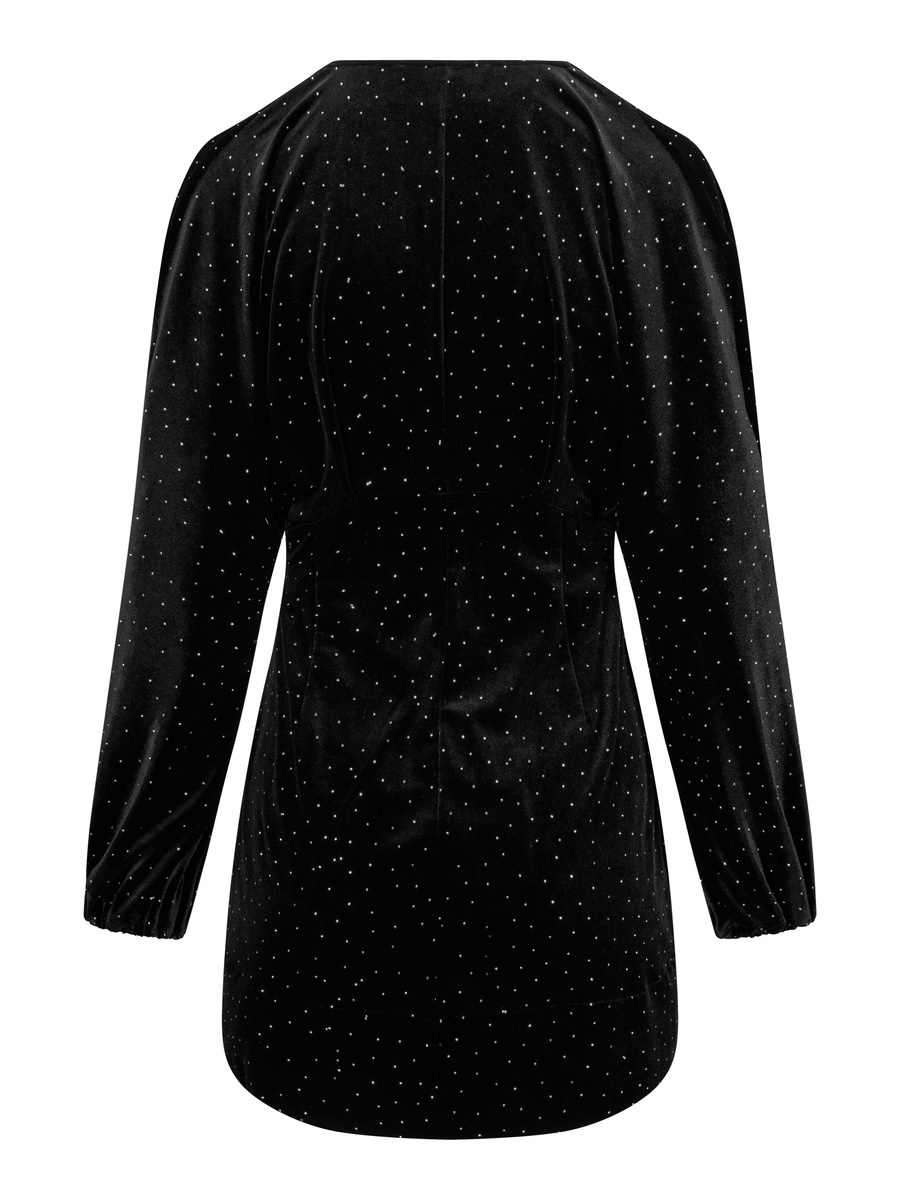 Philo stud velour dress