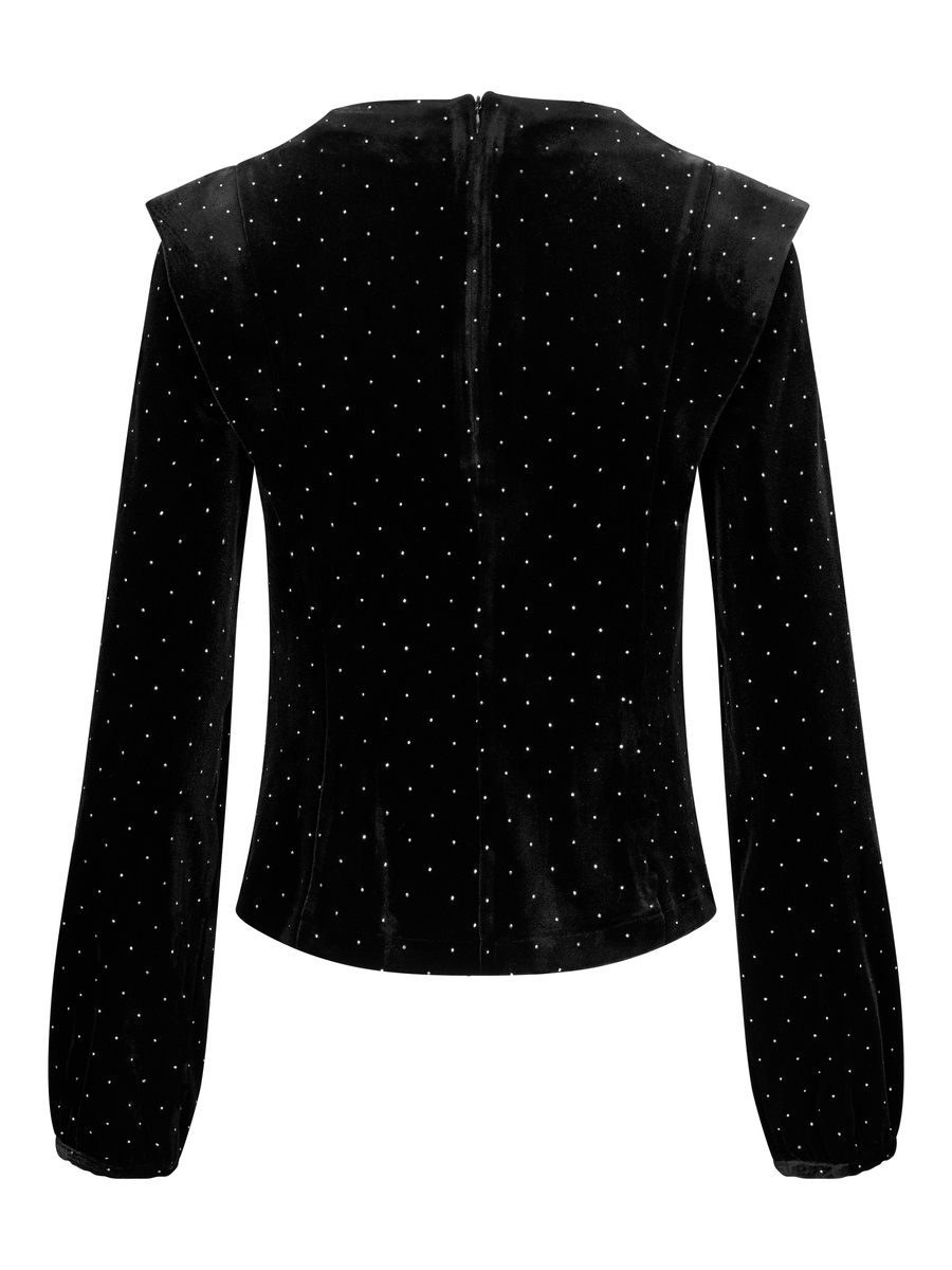 Kendra Stud Velour Blouse