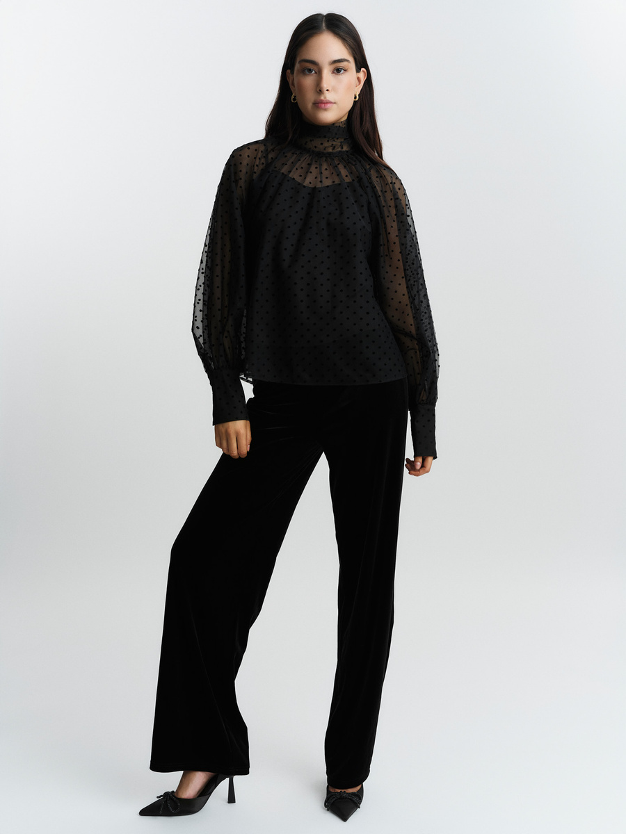 Lillian organza blouse