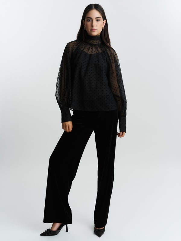 Lillian organza blouse