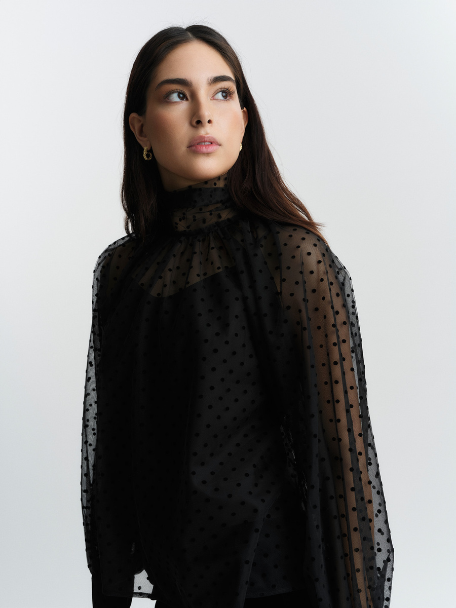 Lillian organza blouse