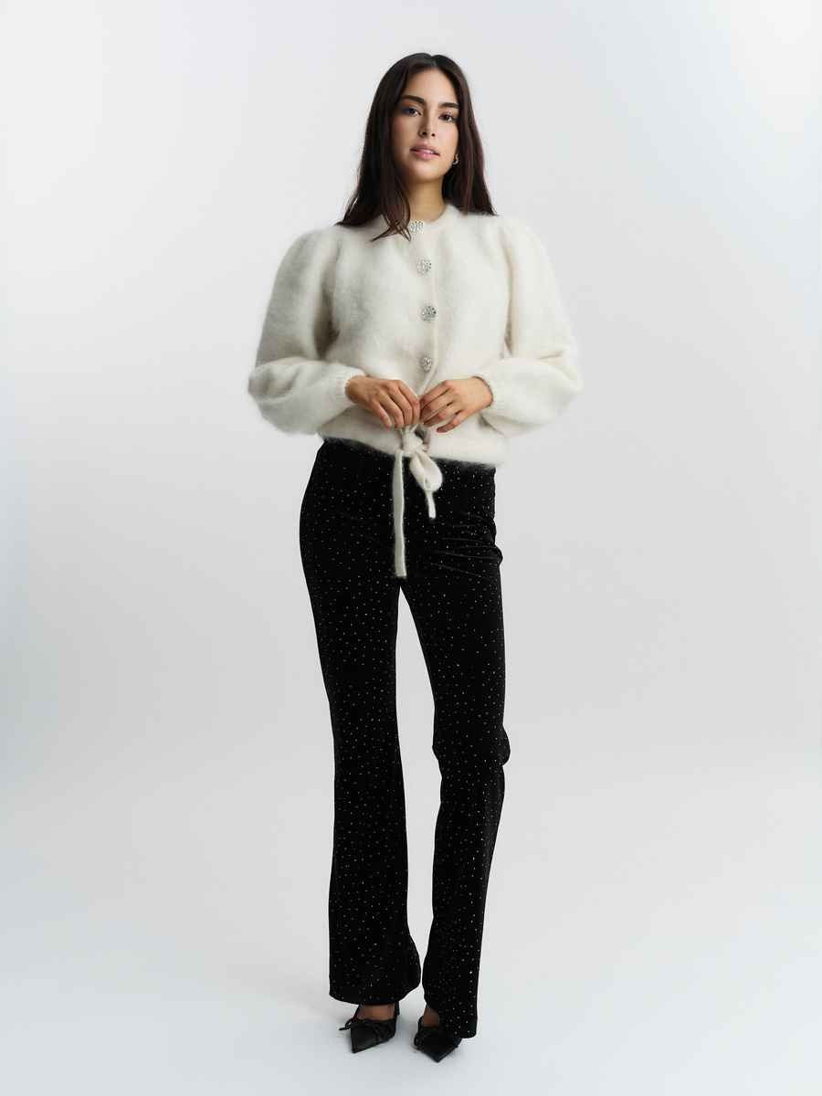 Madeleine Stud Velour Pant