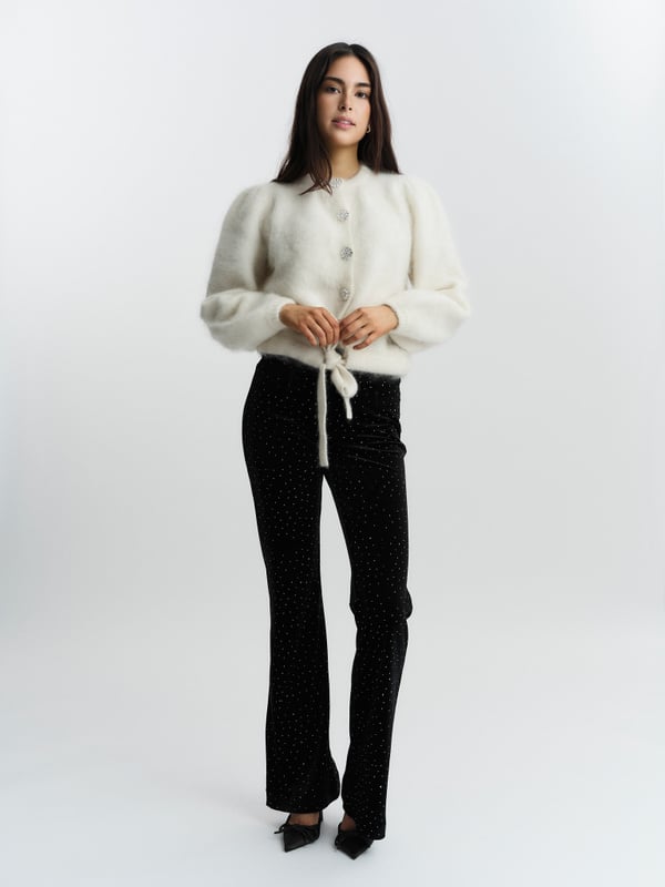 Madeleine Stud Velour Pant