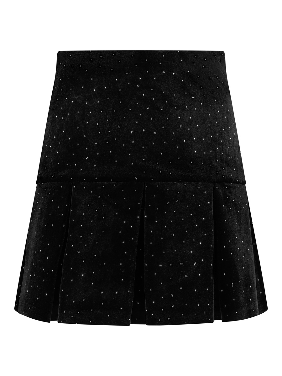 Sirina Stud Velour Skirt
