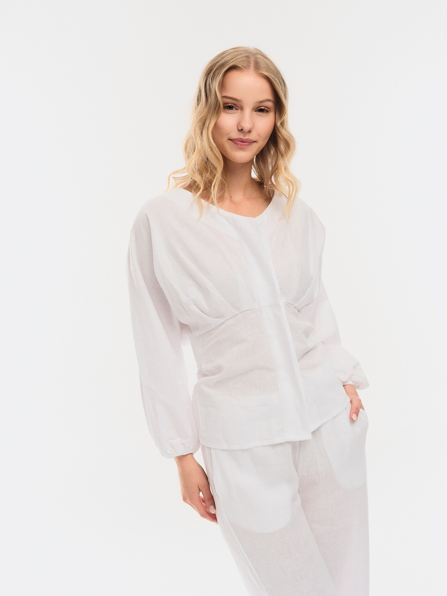 Saima Linen Top