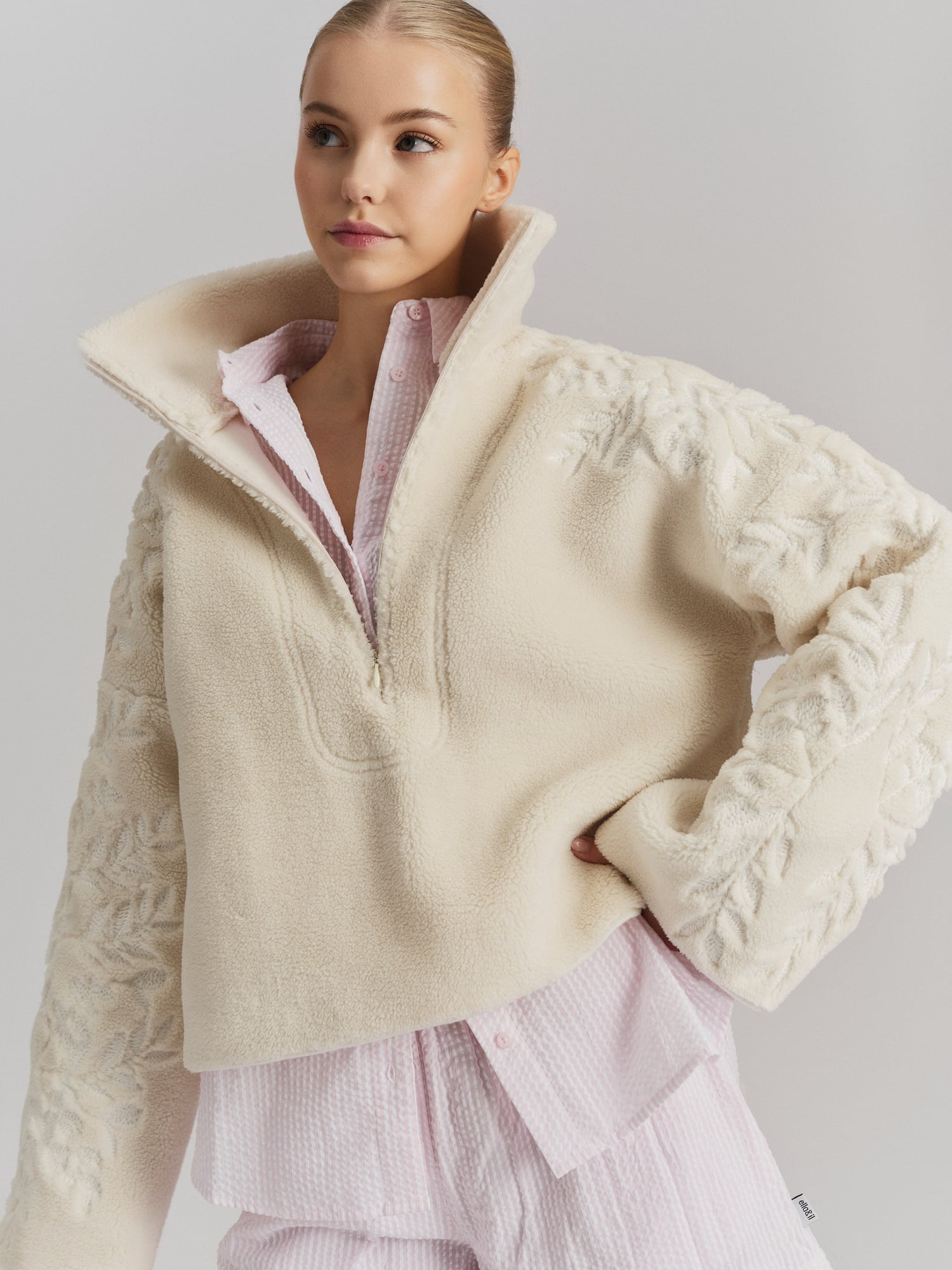 Enya Fleece Half Zip - boxy fleece half-zip