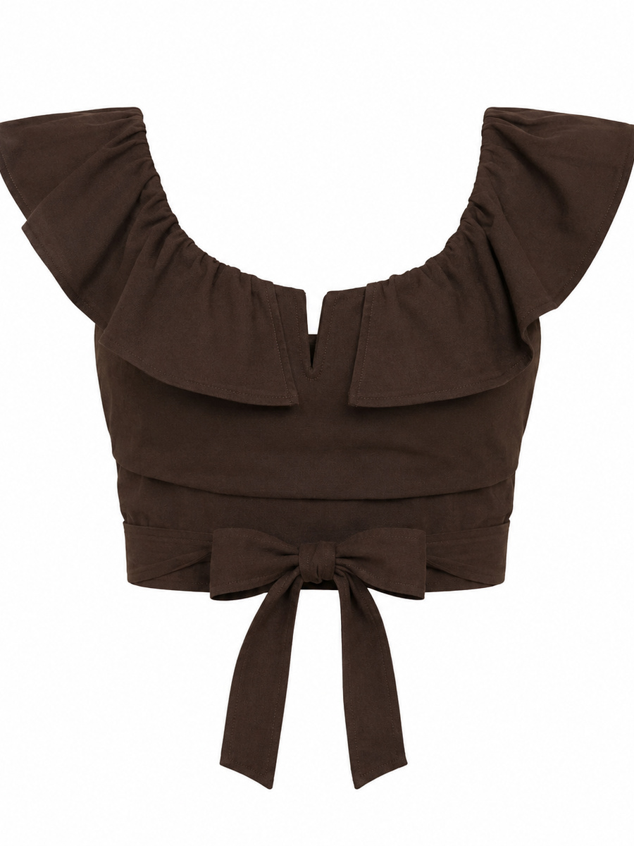 Inga Stretch Linen Top