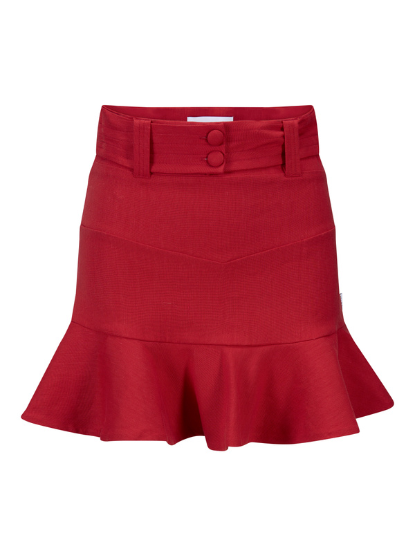 Natalia Stretch Linen Skrit