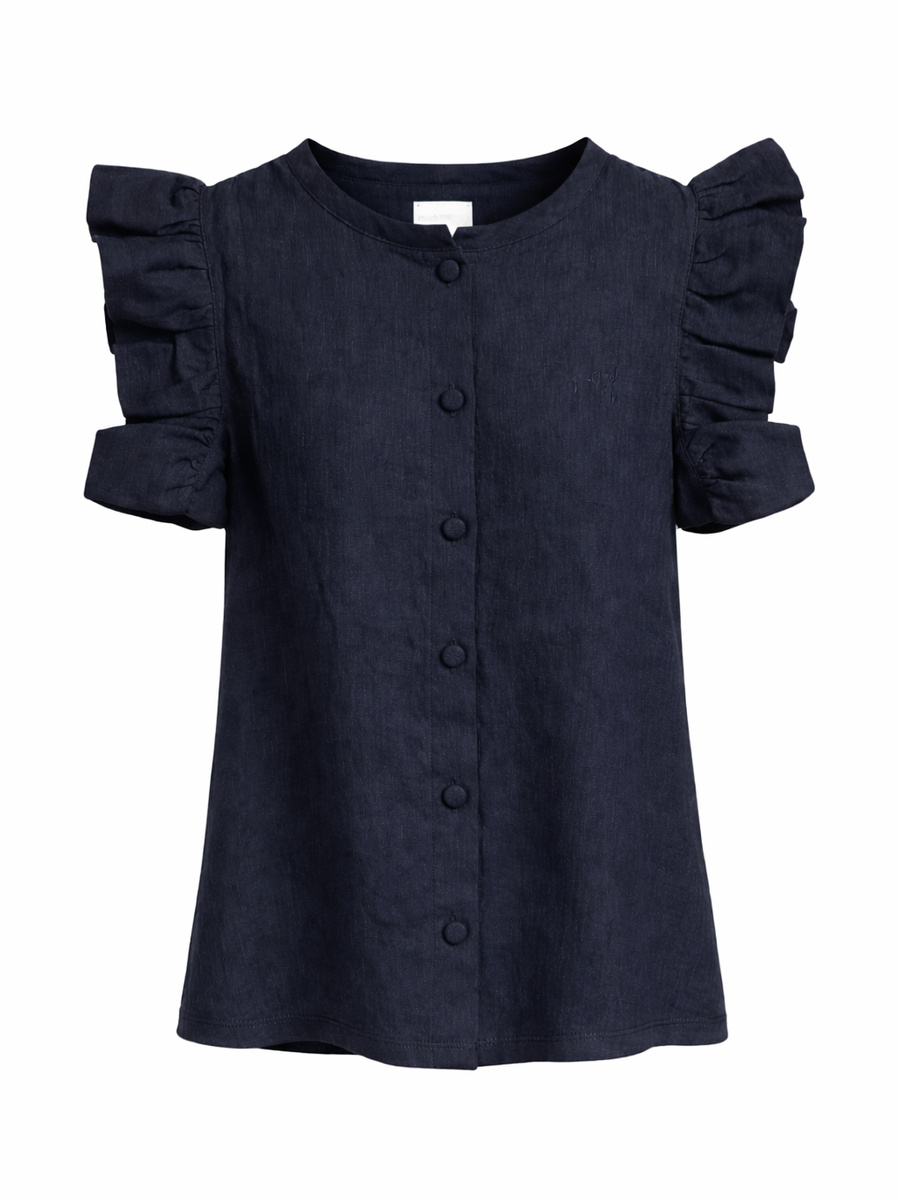 KIDS Paula Stretch Linen Shirt