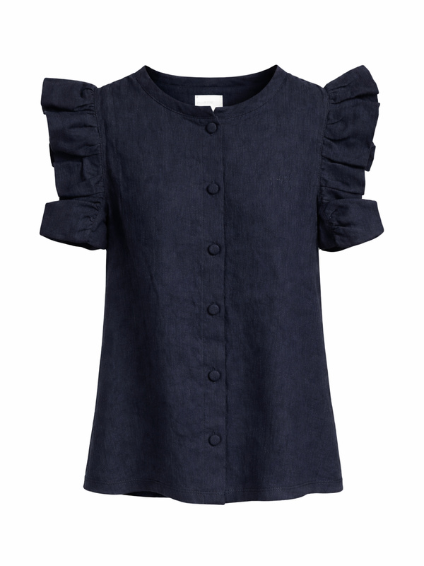 KIDS Paula Stretch Linen Shirt