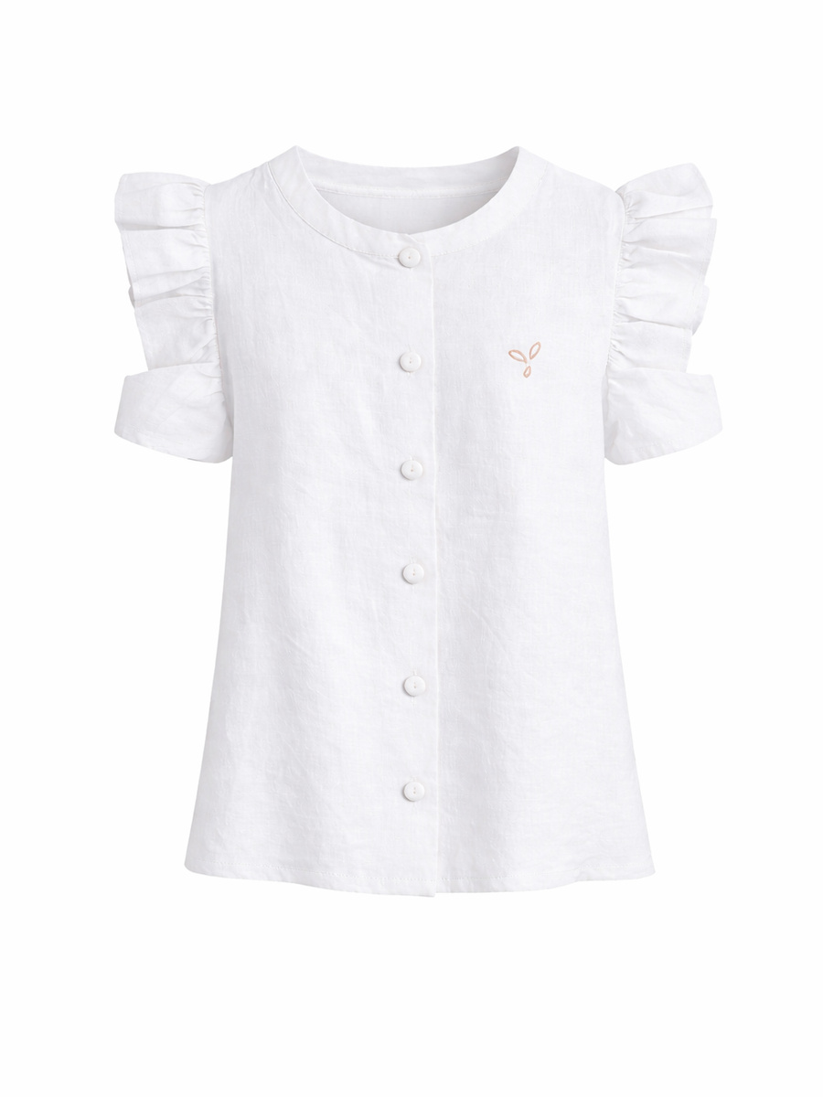 KIDS Paula Stretch Linen Shirt