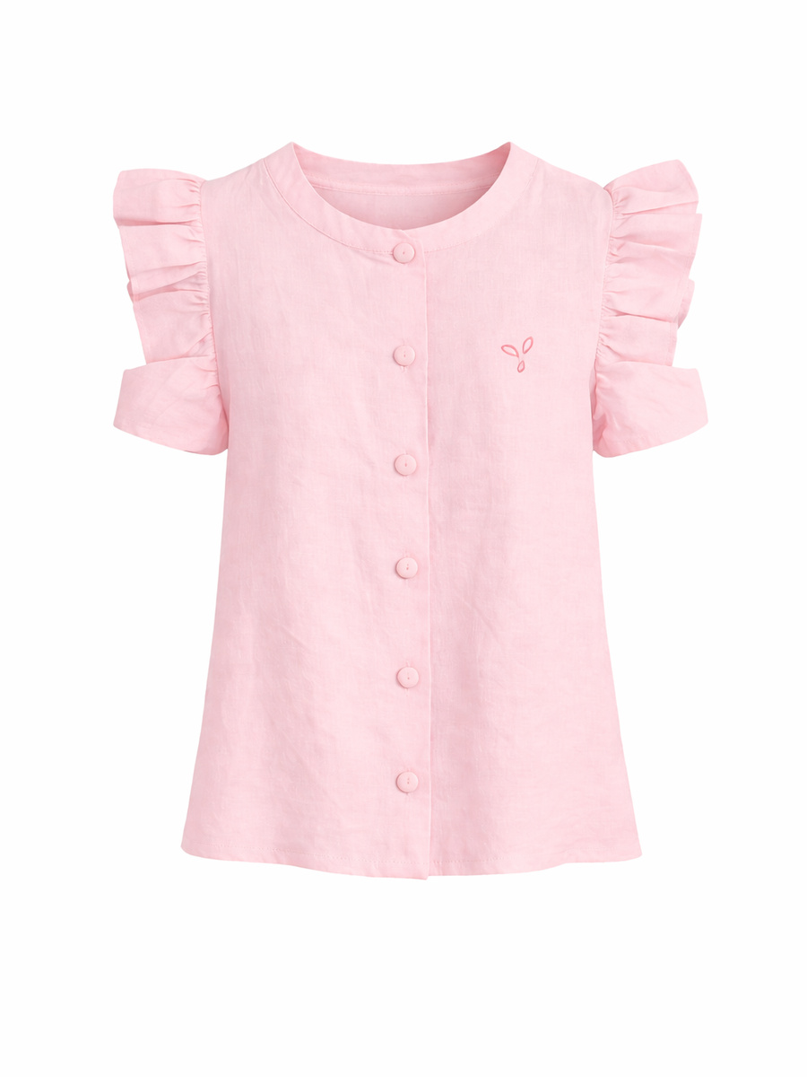 KIDS Paula Stretch Linen Shirt