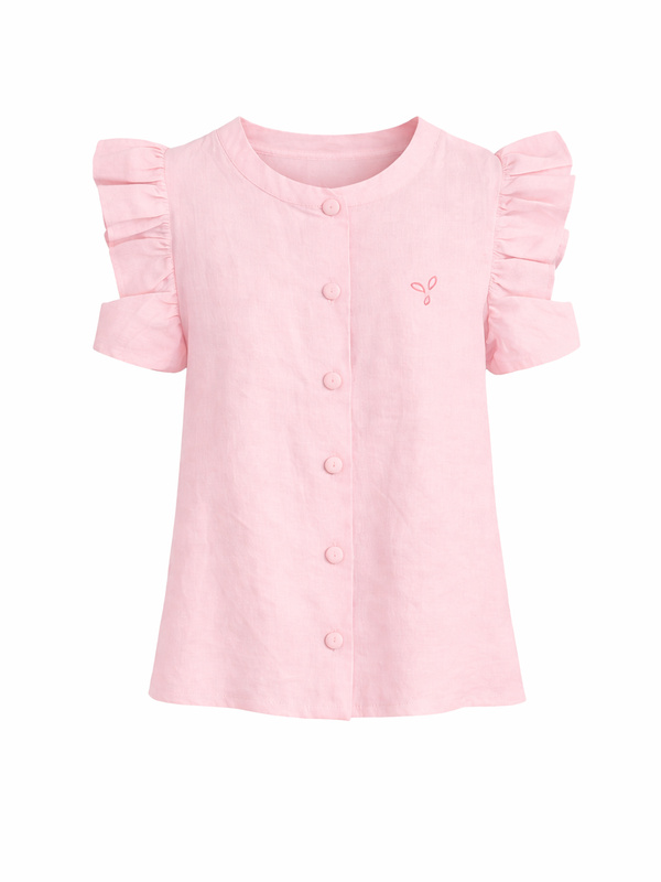 KIDS Paula Stretch Linen Shirt