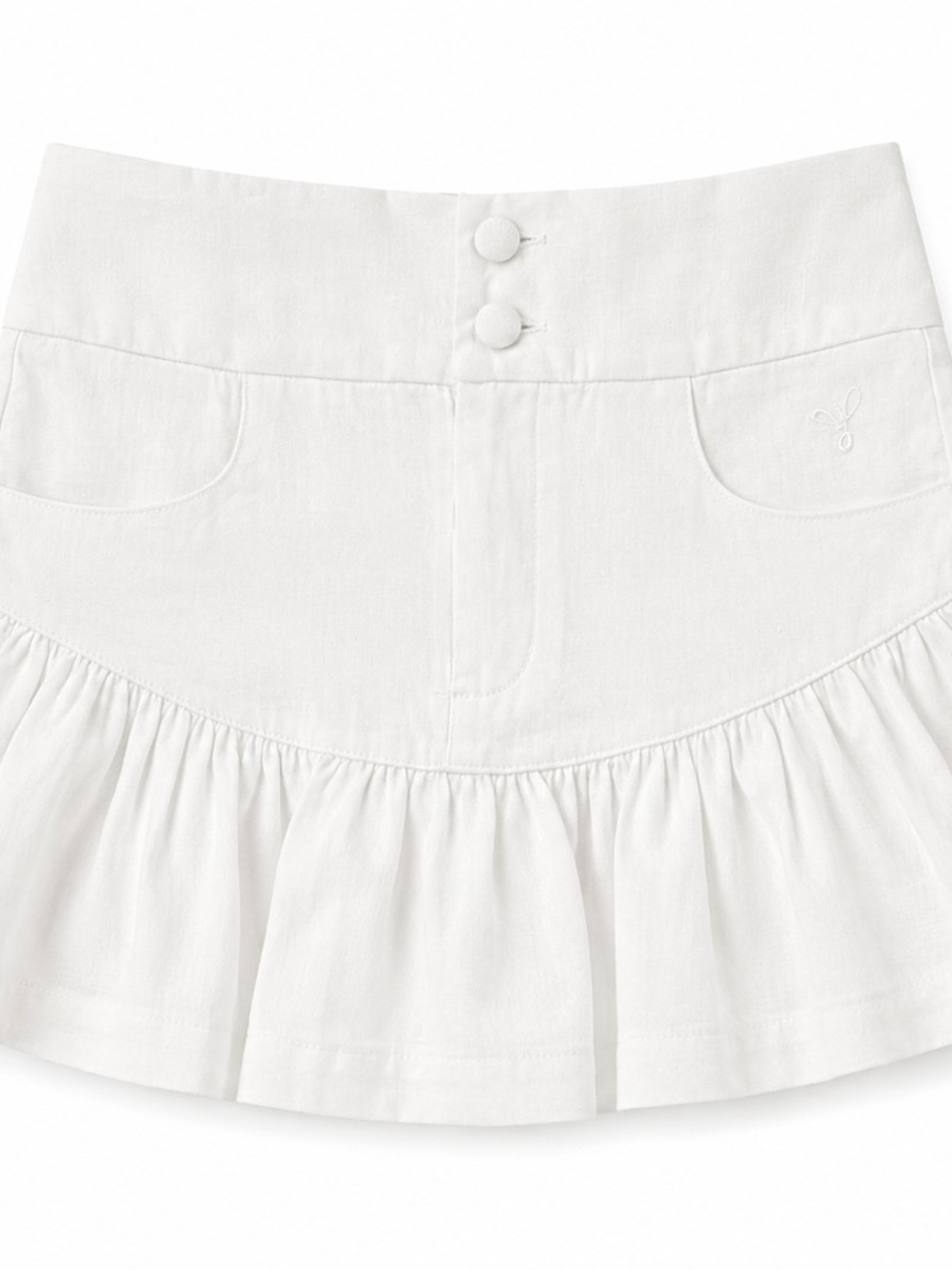 KIDS Nora Stretch Linen Skirt
