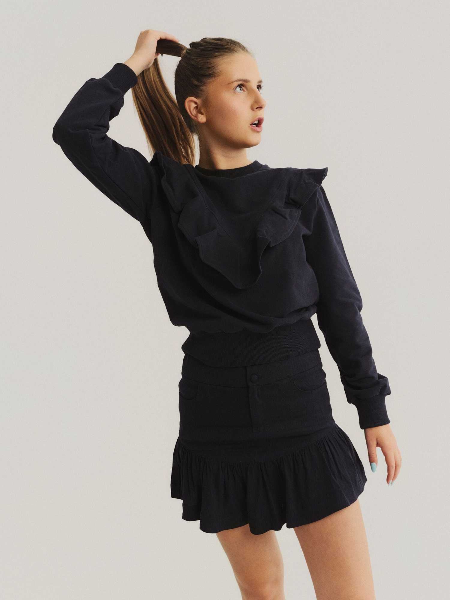 KIDS Nora Stretch Linen Skirt - stretch linen skirt