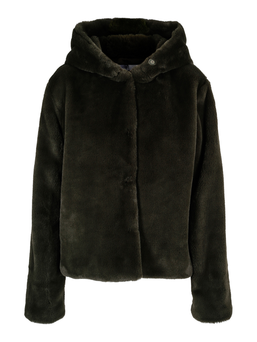 Charlie hood fake fur jacket