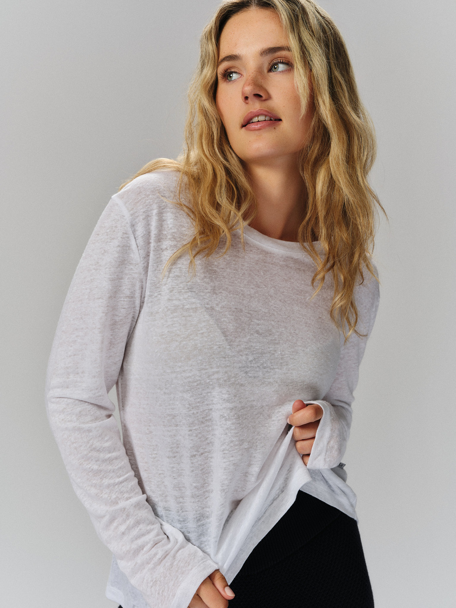 Jacqueline Linen Long Sleeve